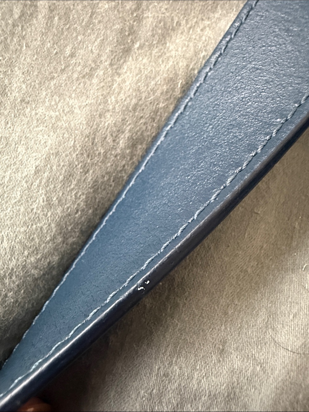 Louis Vuitton Blue Leather Crossbody Belt Bag - Picture 10 of 11